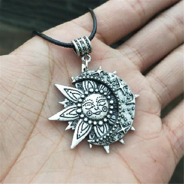 The Majestic Sun and Moon Necklace