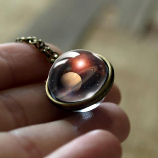 The Universe Glass Art Necklace