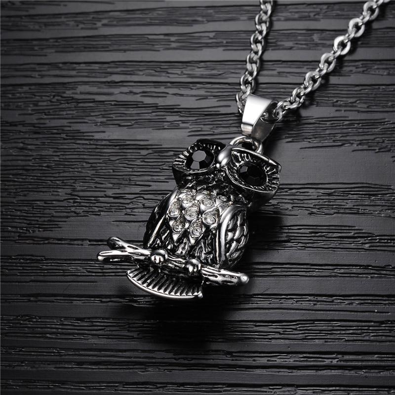 The Wise Owl Stainless Steel Necklace