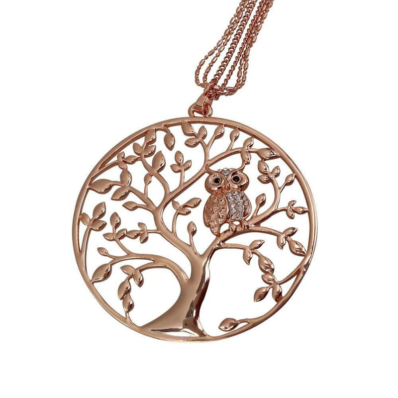 Tree of Life and Owl Necklace