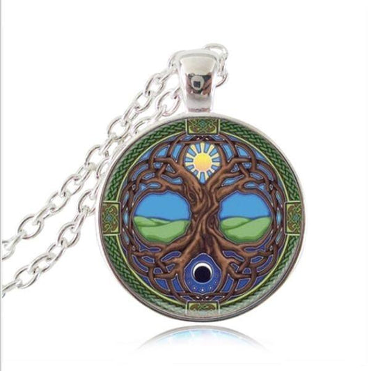 Tree of Life Pendant Silver Necklace