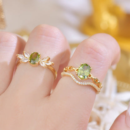 Nicola Peridot Ring