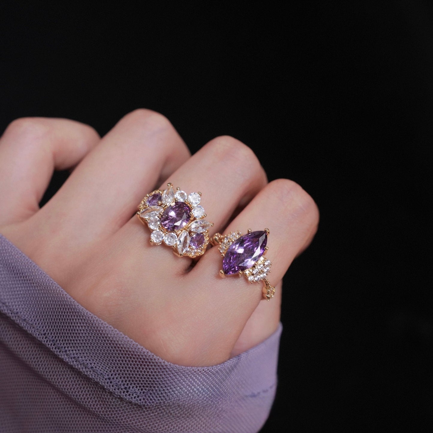 Opulent Amethyst Ring