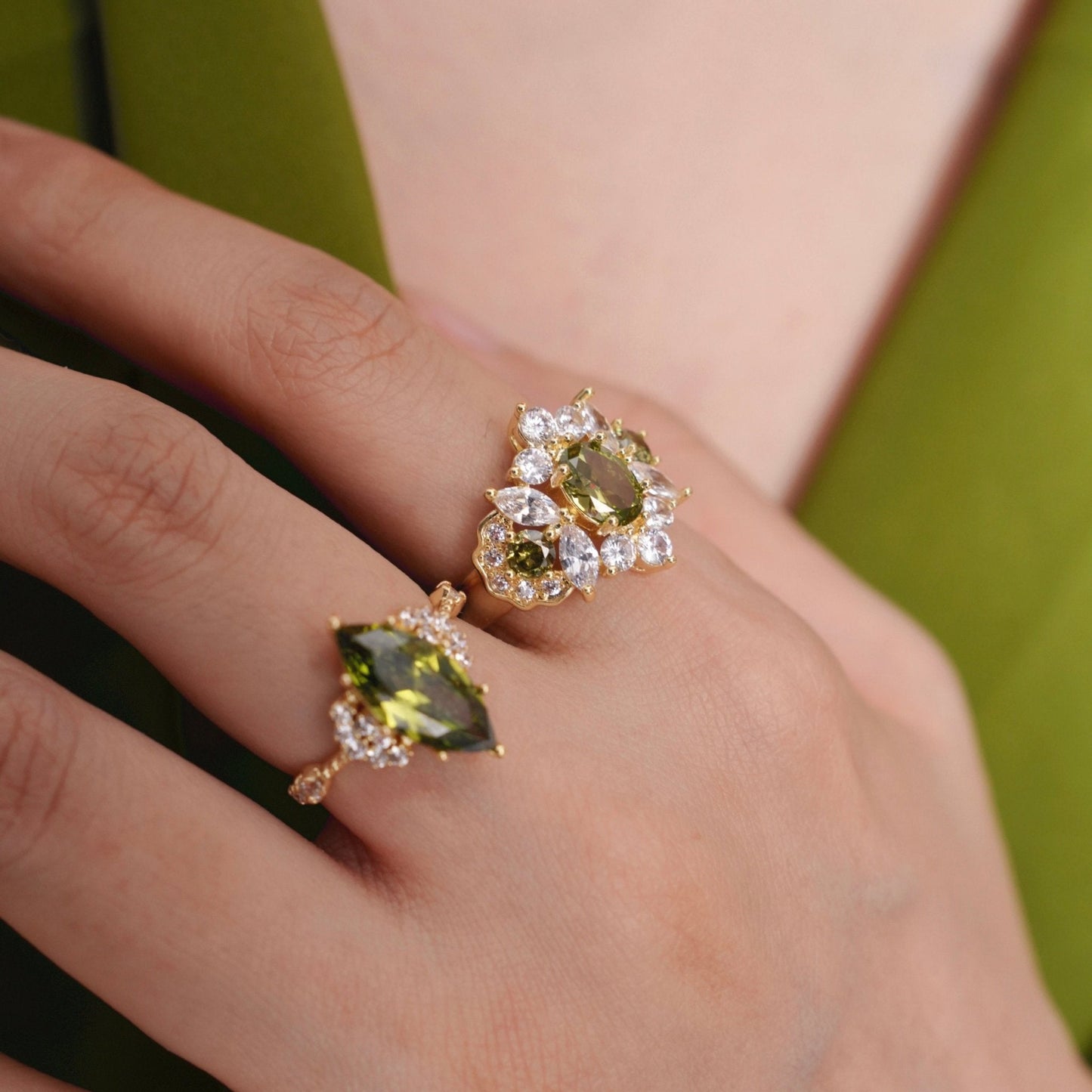 Opulent Peridot Ring
