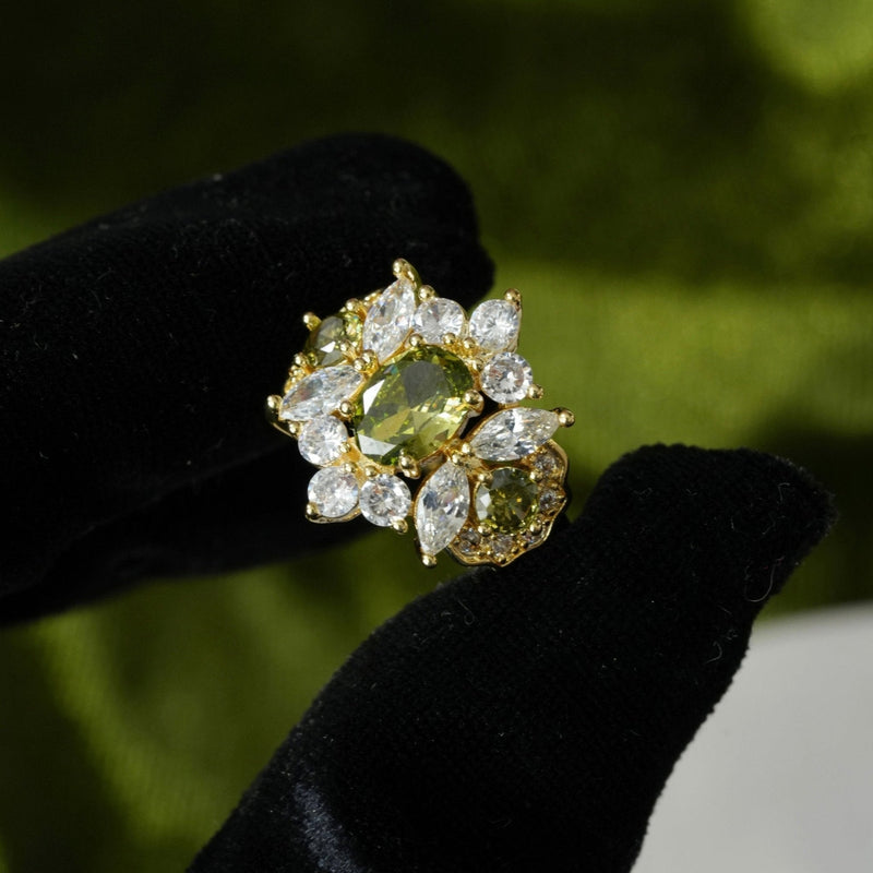 Opulent Peridot Ring