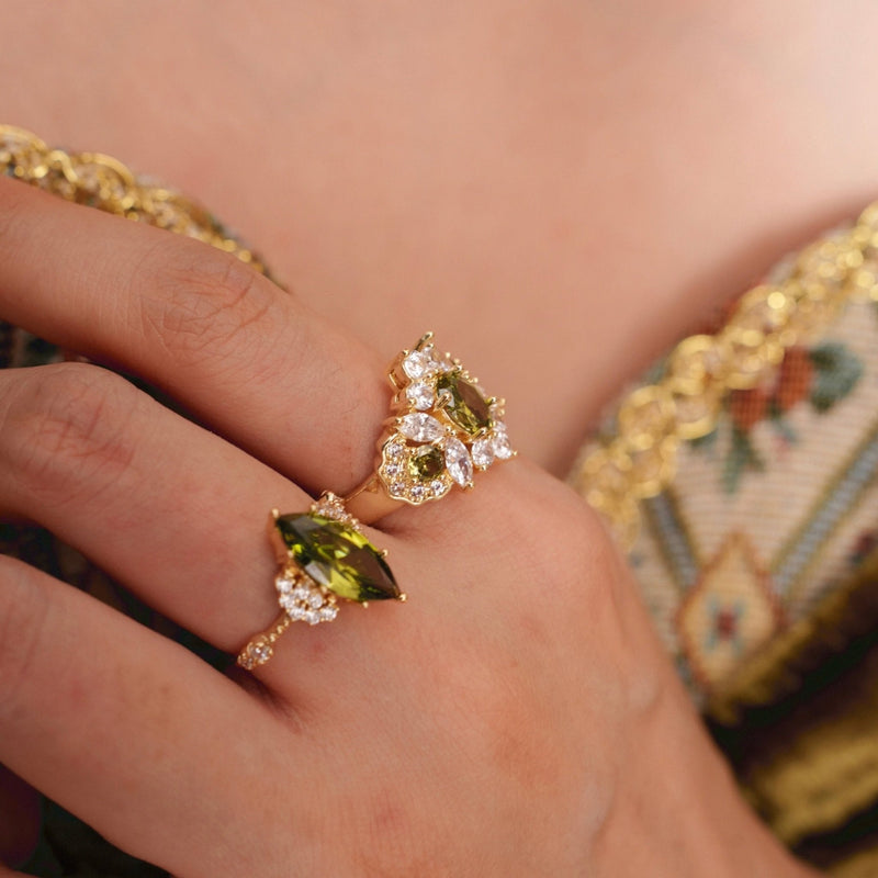 Opulent Peridot Ring