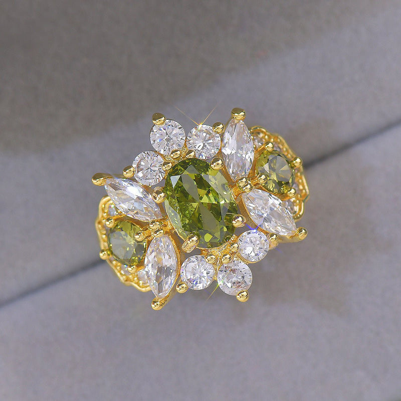 Opulent Peridot Ring