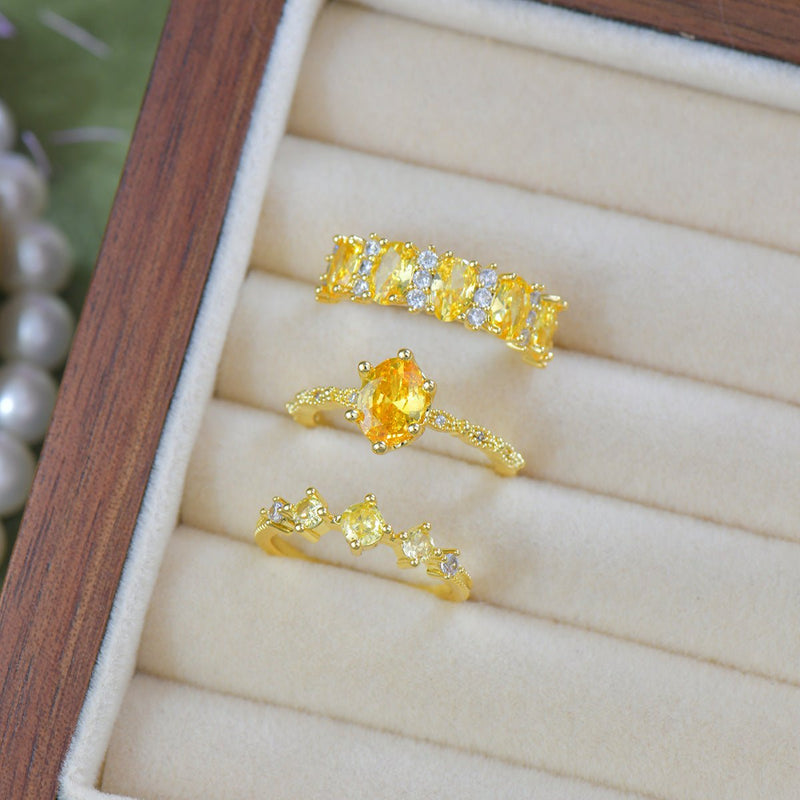 Oval Citrine Ring