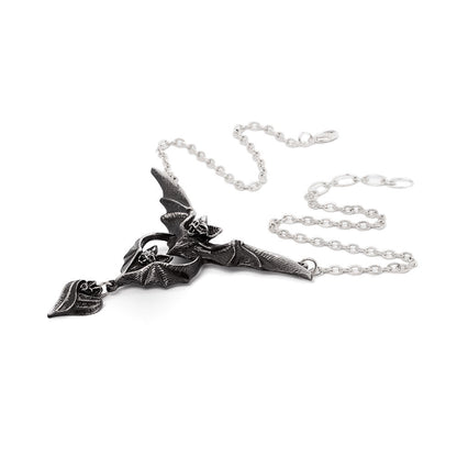 Evil-ution Bat Pendant Necklace by Alchemy Gothic