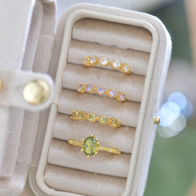 Peridot Band Ring