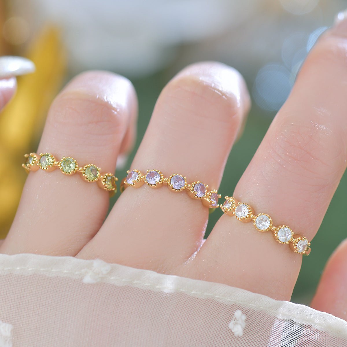 Peridot Band Ring