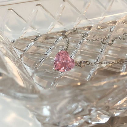 Pink Heart Necklace