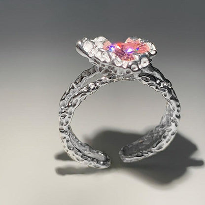 [] Pink Heart Ring