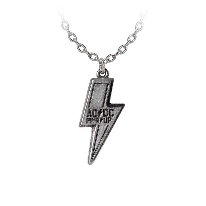 Ac/dc Pwr/up Flash Logo Pendant Necklace by Alchemy Gothic