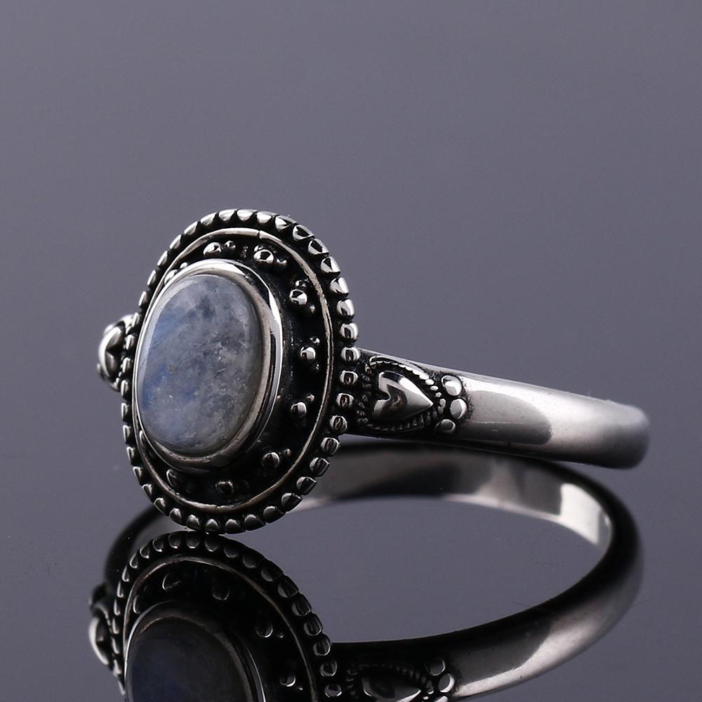 Moonstone Sweetheart Silver Ring