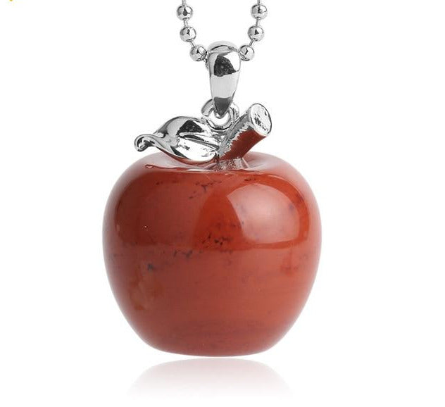 Crystal Apple Necklace