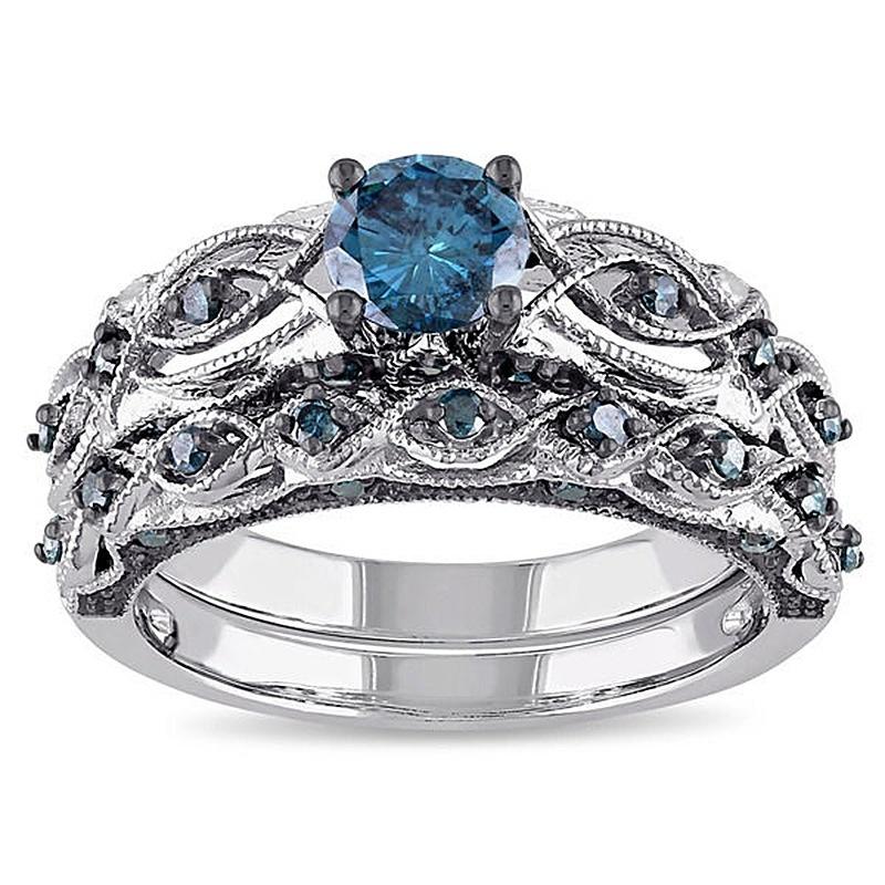Style Blue Royalty Ring Set