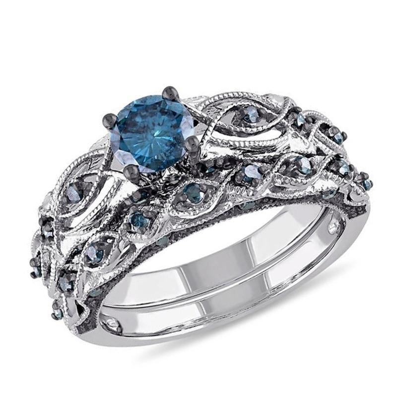 Style Blue Royalty Ring Set