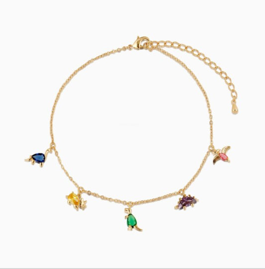 Dainty Dinosaur Anklet