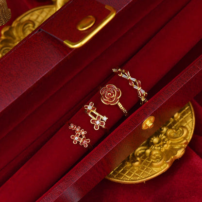 Red Camellia Ring