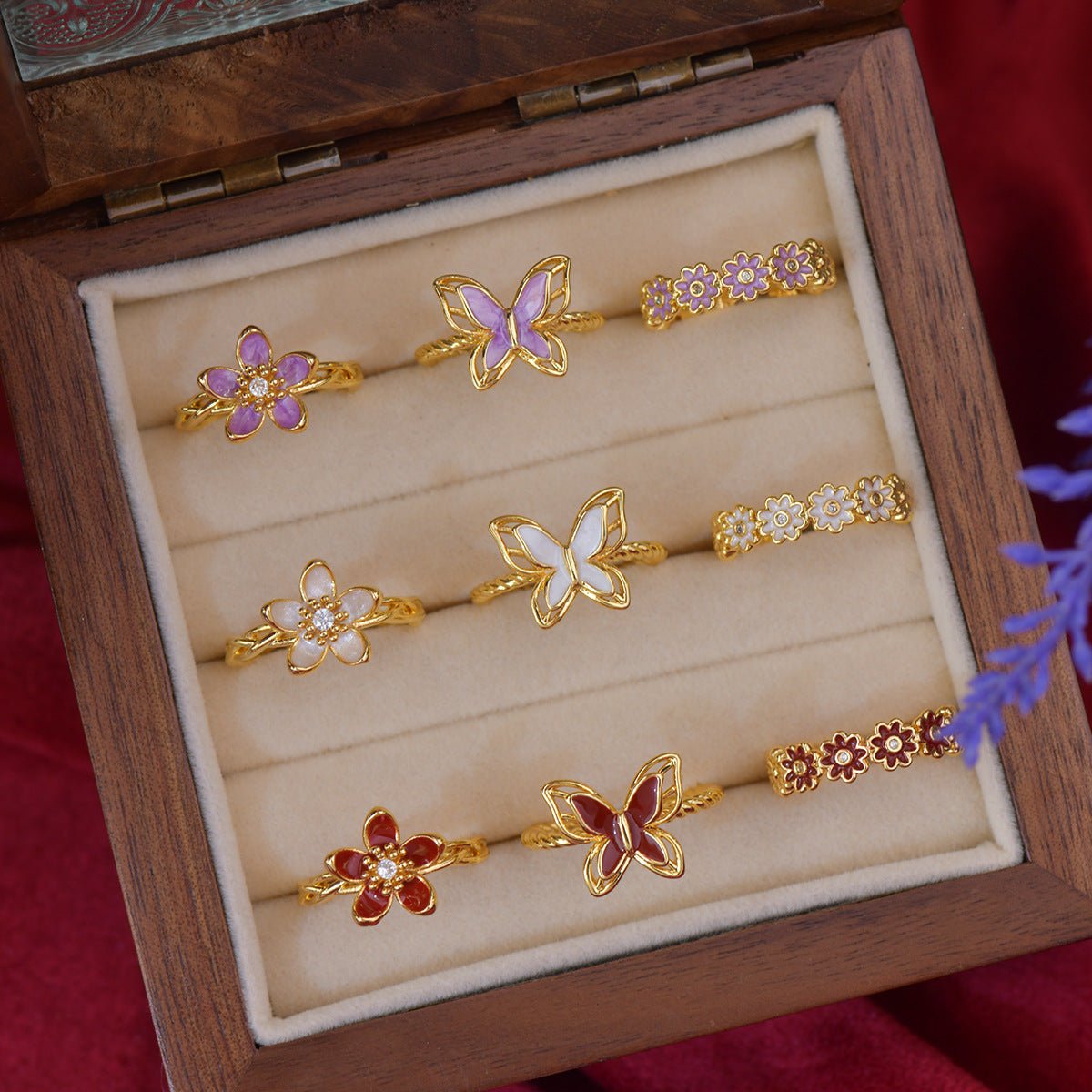 Red Primrose Ring