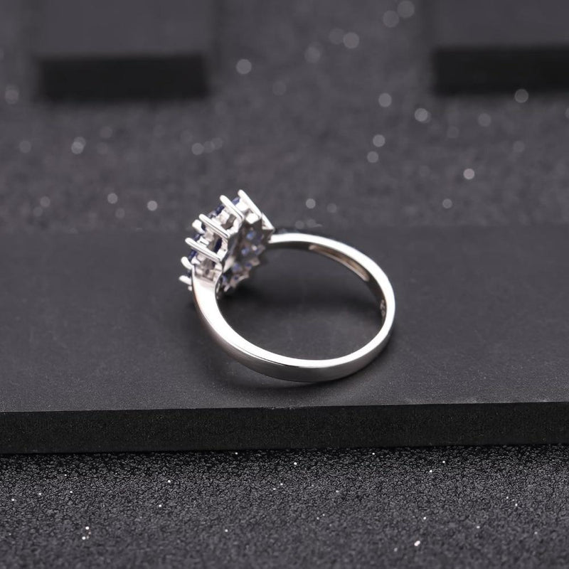 Blue Sapphire Silver Ring
