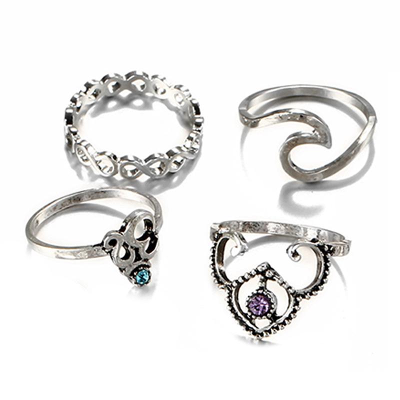 Ohm Symbol Ring Set