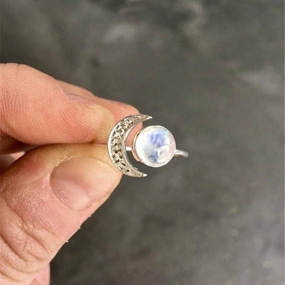 Celestial Moonstone Princess Ring
