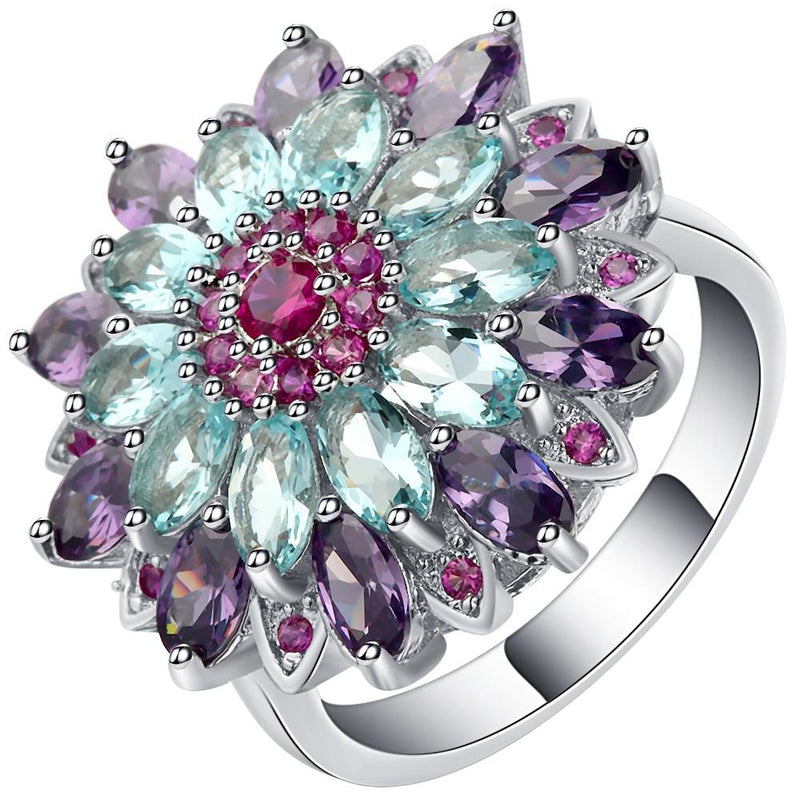 Colorful Summer Flower Ring