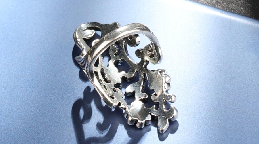 Crystal Flower Vines Ring