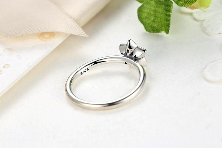 Crystal Star Sterling Silver Ring