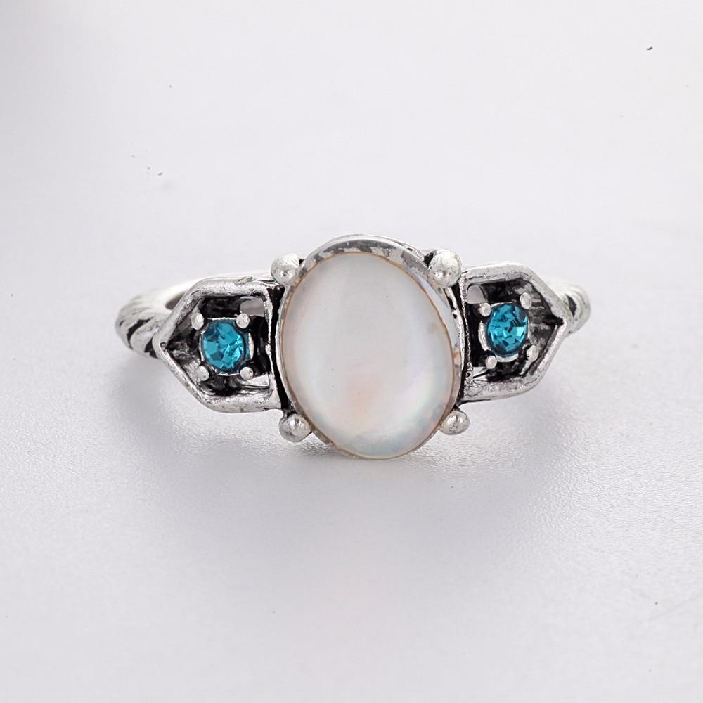 Icy Blue Moonstone Ring