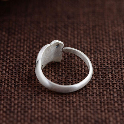 Kitty Cat Sterling Silver Ring