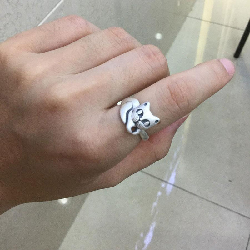Kitty Cat Sterling Silver Ring