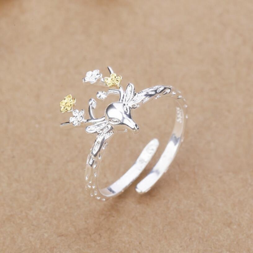 Deer Sterling Silver Ring