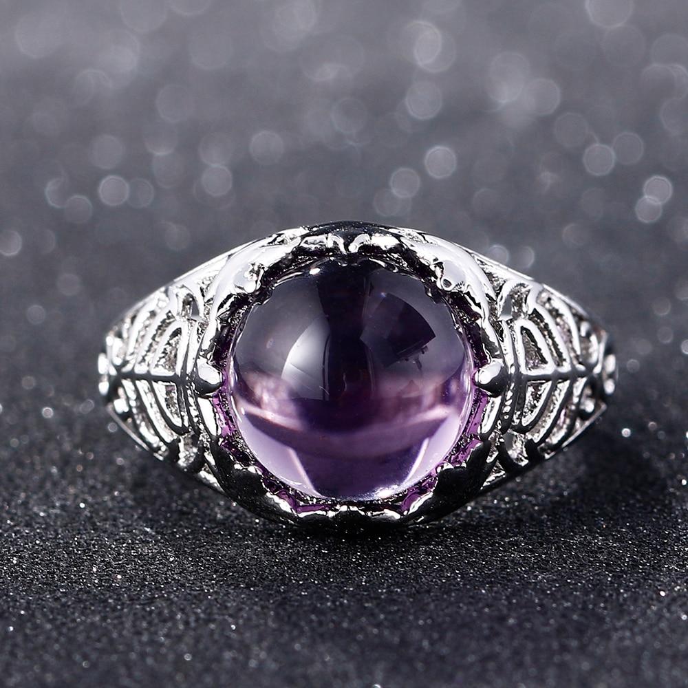 Majestic Amethyst Silver Ring
