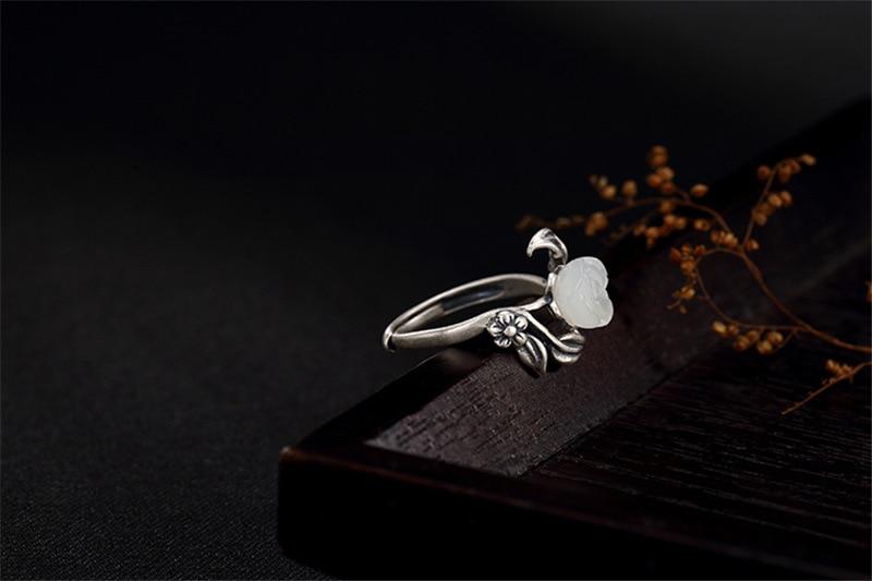 Majestic Rose Silver Ring