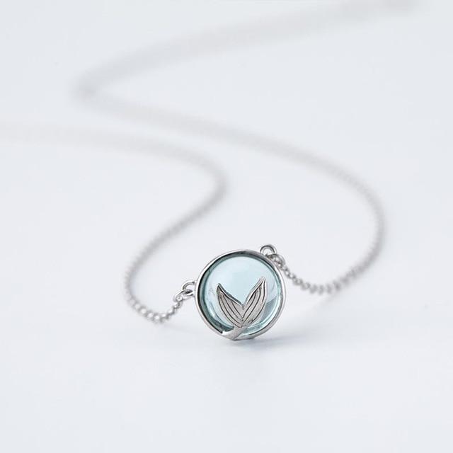 Mermaid Tail Moonstone Necklace