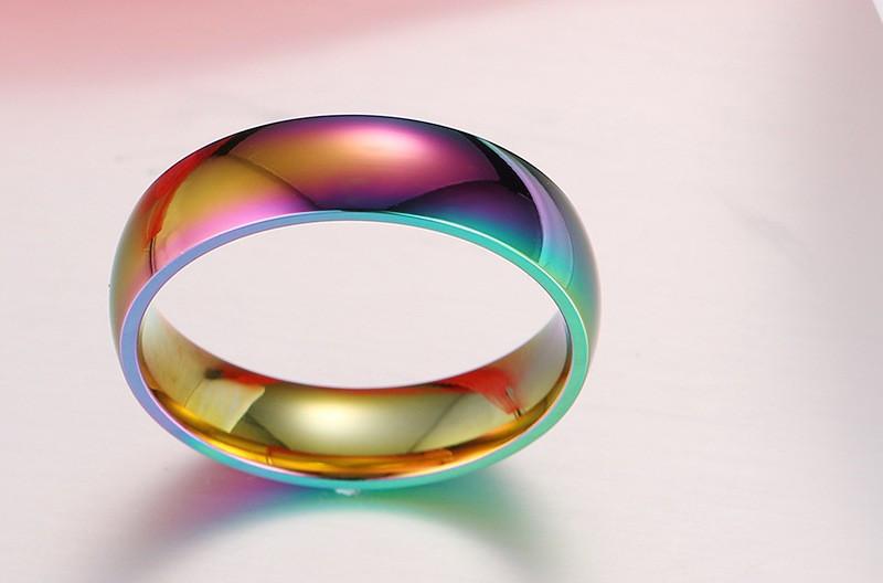 Rainbow Gold Stainless Steel Ring