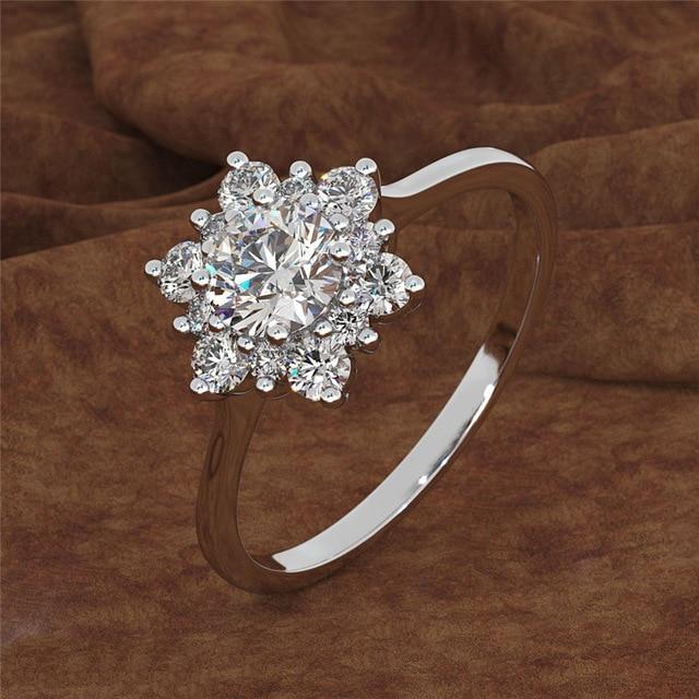 Snowflakes Princess Ring