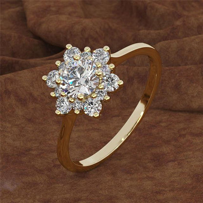 Snowflakes Princess Ring