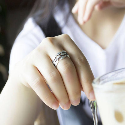 Sterling Silver Fish Ring