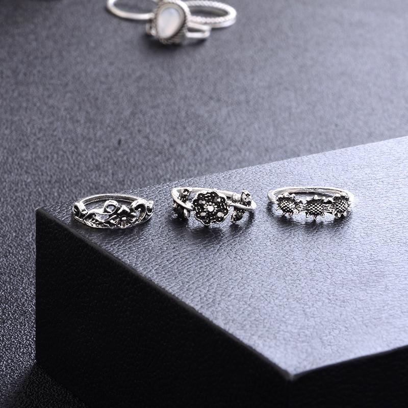 The Blue Moon Goddess Ring Set