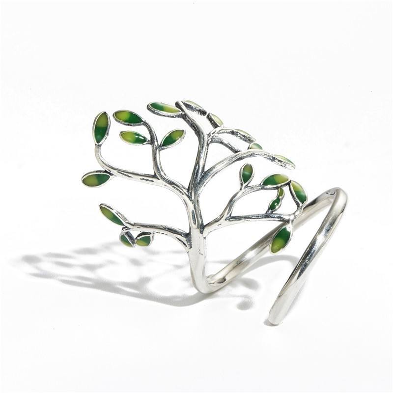 Tree Wrap Silver Ring
