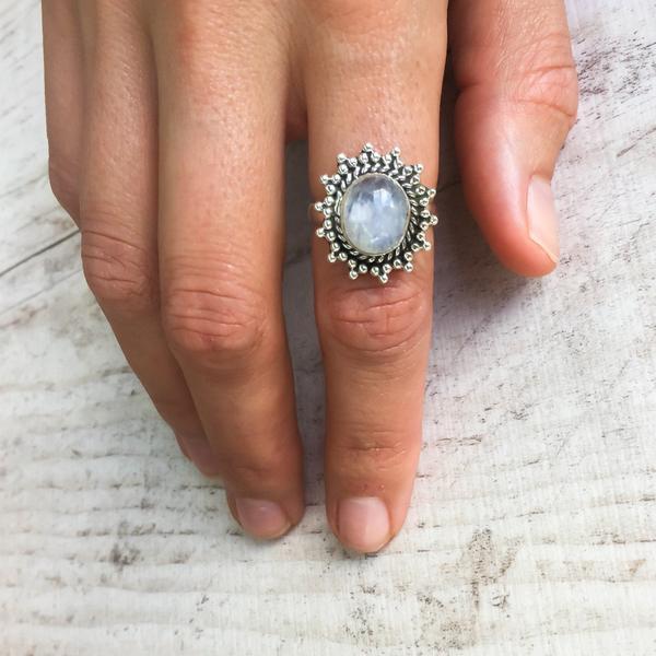 Victorian Inspired Moonstone Ring