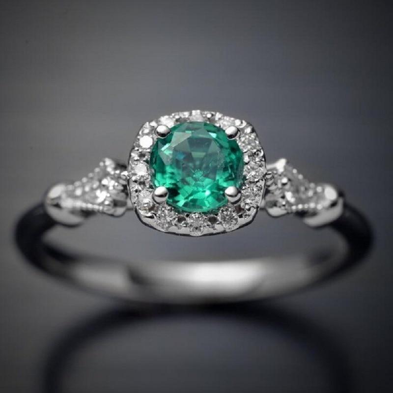 Style Green Crystal Ring