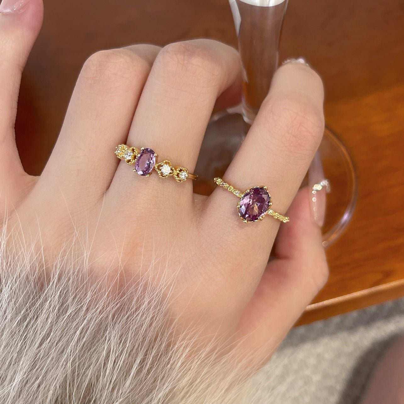 Rococo Amethyst Ring