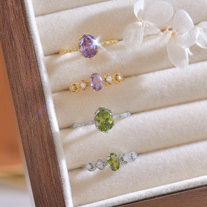 Rococo Peridot Ring