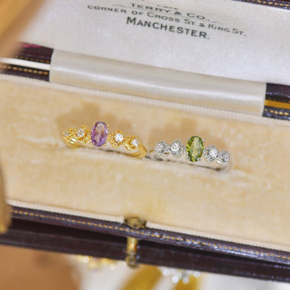 Rococo Peridot Ring