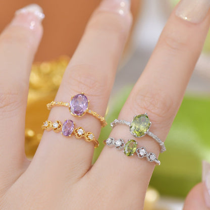Rococo Peridot Ring